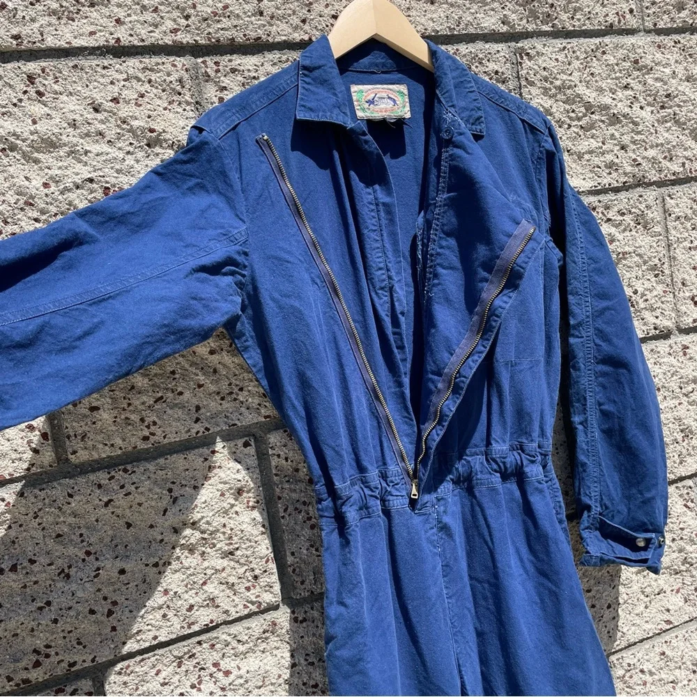 VTG 1970’s Jag Denim Utility Jumpsuit - Picture 3 of 16